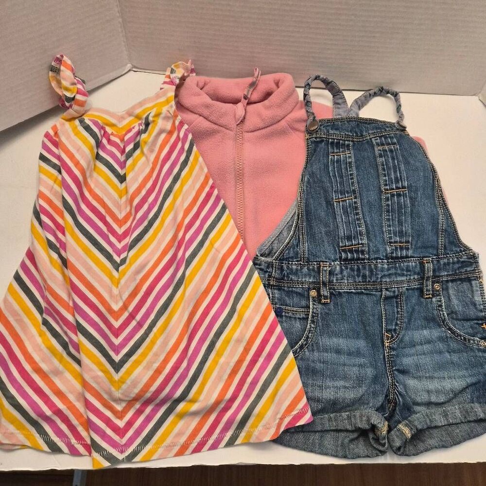 3T Girls Clothing Bundle Baby Gap Coveralls Cat & Jack Fleece Old Navy Sundress